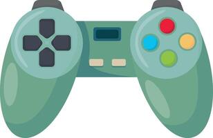 Teal Wireless Game Controller vector