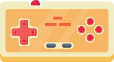 Yellow Retro Game Controller vector