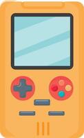 Yellow Handheld Game System vector