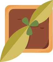 Seedling in Brown Soil vector
