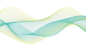 Modern Gradient Waveform Background vector