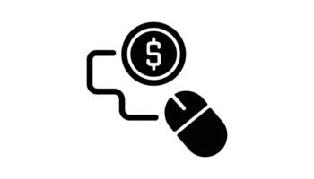 Digital Transaction with Money Coin and Computer Mouse vector