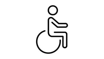 Wheelchair Icon for Disability and Accessibility Design High Resolution Picture vector