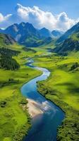 River in the mountains photo