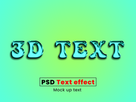 Golden shine 3d text effect mockup featuring bright light effect and artistic 3d text mock up feel psd