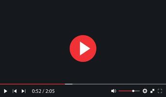 Modern Multimedia Player Website Template vector