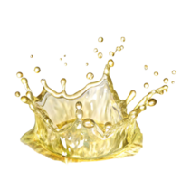 Stunning Golden Liquid Splash Crown Against transparent Background High Resolution png