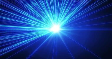 Sci-fi or cyber lines. Rays and dots form information stripes, large data fields. High information technology. Seamless loop abstract background sci-fi theme video