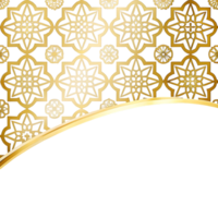 Elegant transparent and Gold Background with Intricate Geometric Patterns and a Swooping Design Element png