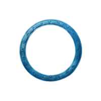 Icy Blue Circular Portal with Ancient Glyphs a Fantasy Game Asset or Sci Fi Element png
