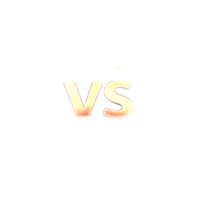 Fiery Orange and Yellow VS letters on transparent Background High Resolution Graphic Design Element png
