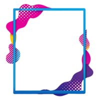 Abstract Colorful Liquid Frame Design Template for Modern Presentations and Social Media Posts png