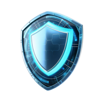 Futuristic Digital Shield Protection System Cyber Security Network Defense png