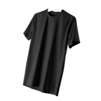 transparent Crew Neck TShirt Mockup on transparent Background 3D Render png