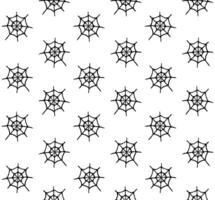 Seamless pattern of hand drawn spider web vector