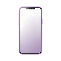 Purple Smartphone Mockup with Blank Screen for App Presentation and UI UX Design png