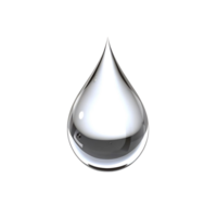 A Single Polished Metallic Droplet of Liquid on transparent Background Liquid Drop Isolated 3D Render png