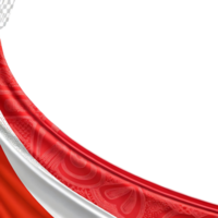 Abstract Red and White Fabric Drape with Intricate Pattern on transparent Background Elegant Design Element for Presentation or Website png