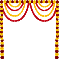 Beautiful Floral Decoration with Red and Yellow Flowers for Festive Events and Occasions png