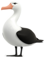 Animated portrayal of an albatross in profile view. png