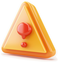 A three-dimensional, cautionary triangle with a question mark. png