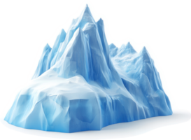 Iceberg with jagged peaks and a wide base. png