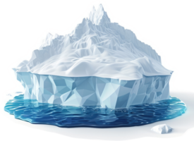 Massive iceberg with a substantial hidden portion. png