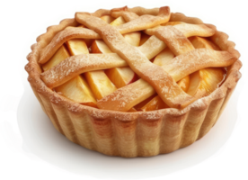 Delicious, golden-crusted apple pie with a lattice top. png