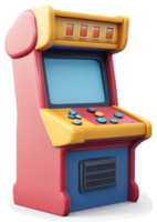 Retro arcade game machine design. png