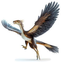 Prehistoric flying reptile soaring through the air. png