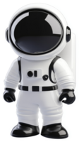 A stylized cartoon astronaut figure in white spacesuit. png