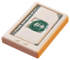Digital representation of a two-dollar bill on a device. png