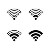Wifi icon set. Wifi icon. Internet icon. Wifi signal icon. vector