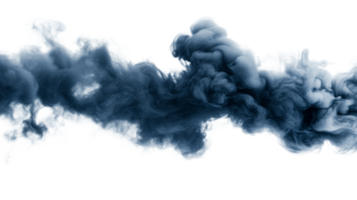 Blue grey swirling cloud, abstract smoke motion effect , cut out transparent png