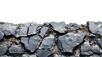Rough Stone Wall Texture, Isolated, Fragmented, Broken, Cut Out Transparent png