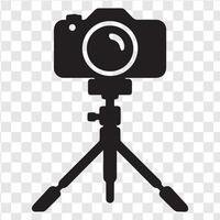 Modern camera tripod silhouette used for business and creative projects vector