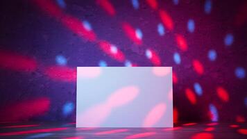 White Board with Disco Lights photo