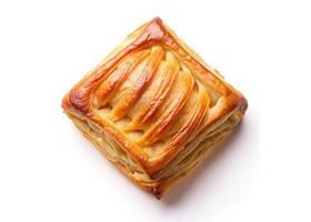 A pastry with a diamond pattern on top photo