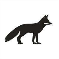 Stylized Fox With Long Tail vector