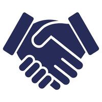 Business Handshake Icon Partnership Agreement Concept vector