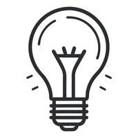 Lightbulb Icon Creative Idea And Innovation vector