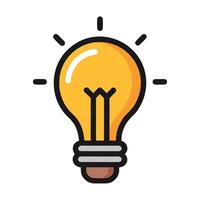 Light Bulb Icon Representing Innovation Concept vector