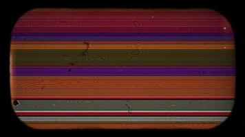 Dynamic stripes blend with distortion and static for a high-tech animated scene. video