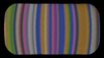 Digital lines shift and pulse with screen artifacts. video