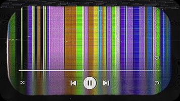 Abstract stripes combined with glitch flickers for a modern screen effect. video