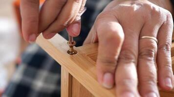 Building a wooden frame with precision at home workshop video