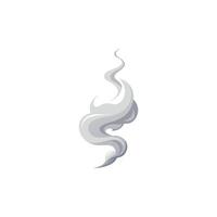 Fine-Line Smoke Stream Abstract Design vector