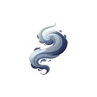 Minimal Smoke Effect Graphic on Clean Background vector