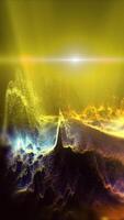 A fantastic, bright, mystical, sparkling landscape that rotates in front of the virtual camera, creating a sense of presence. video