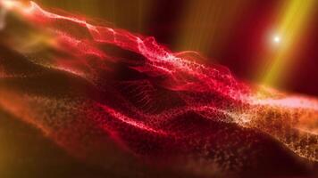a abstrato fundo do virtual espumante vermelho ondas este cria uma único criativo atmosfera, gostar música transformado para dentro importam energia. video